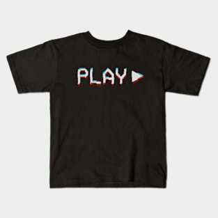 Play Button Kids T-Shirt